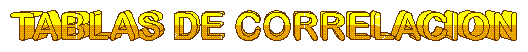 tablas de correlacion